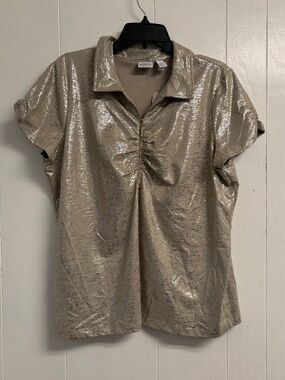 Zenergy Golf by Chico's Gold Top NWT